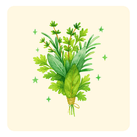Sticker Blogparade Beitrag: Freude, Sinne & Natur - Grüne Kräuter - kleine Naturfreuden mit Heilkraft