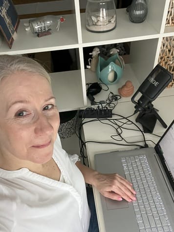 Jana Engel beim Bloggen