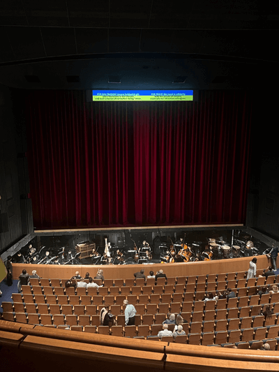 Oper Frankfurt - Tosca im September 2025 Blick vom Rang in den Innenraum der Oper Frankfurt bei der Aufführung von Tosca im September 2025