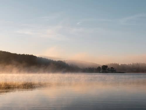 Nebel über See