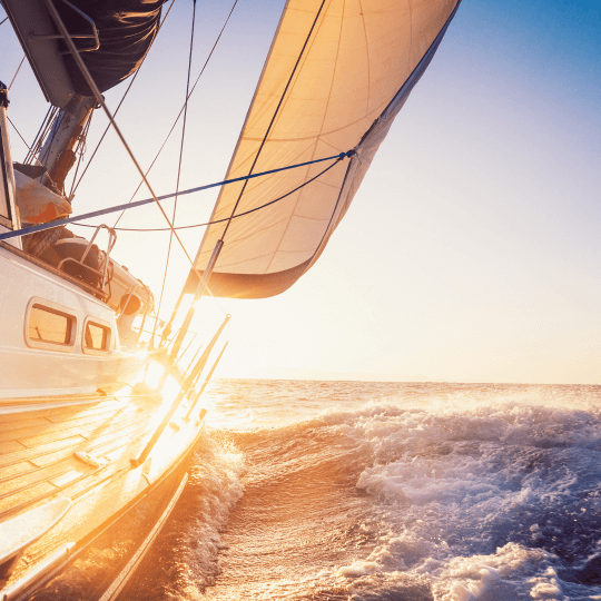 Segelschiff auf dem Meer