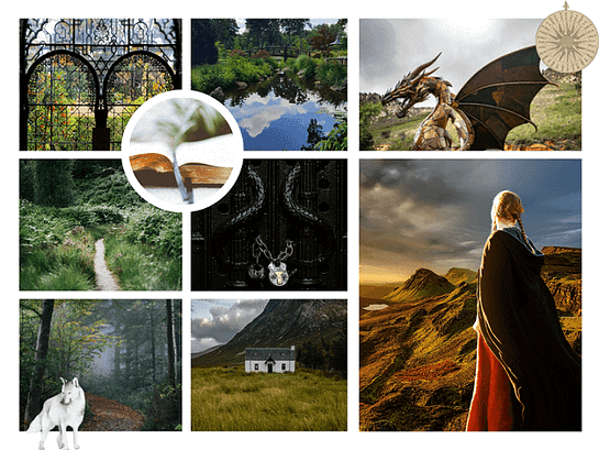 AKASHA Seelenreise Collage – visuelle Eindrücke aus einer Lesung in der Akasha Chronik Symbolische Collage für eine AKASHA Seelenreise – innere Bilder aus der Akasha Chronik als Tore, Landschaften, Wesen und Archetypen